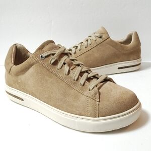 Birkenstock Bend Low Taupe Suede Leather Sneaker sz EU40 W-9-9.5/M- 7-7.5